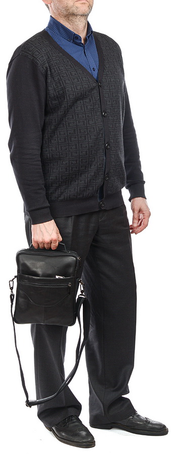 мужская сумка натуральная кожа farirun