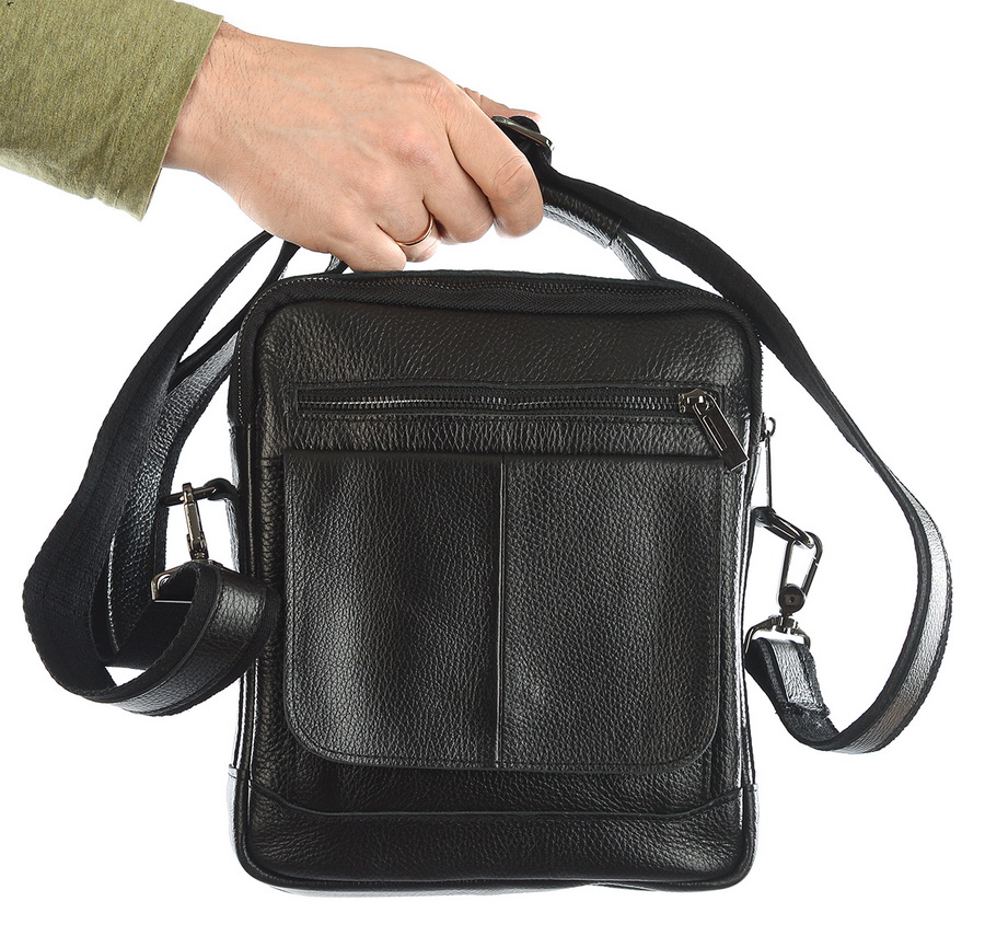 мужская сумка натуральная кожа farirun