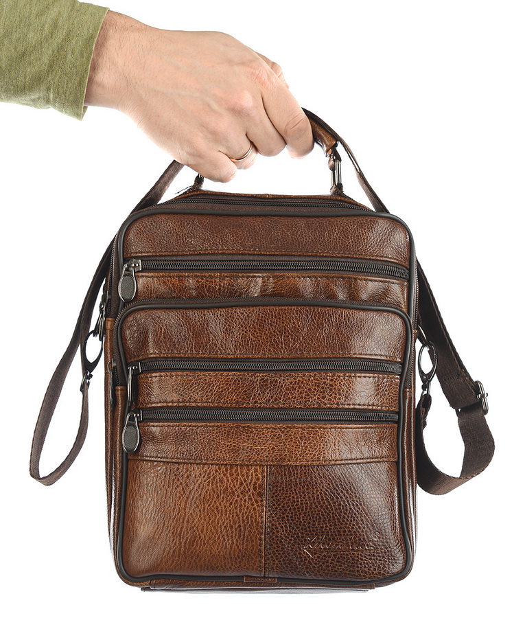 мужская сумка натуральная кожа zhenhuc