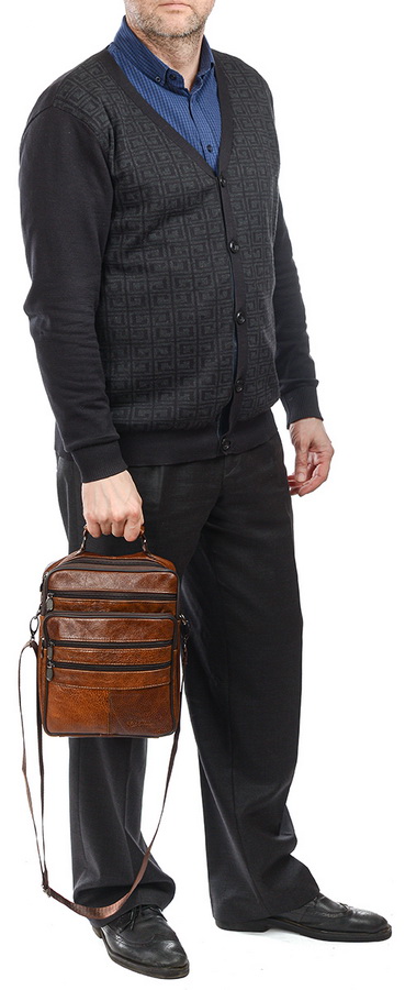 мужская сумка натуральная кожа zhenhuc