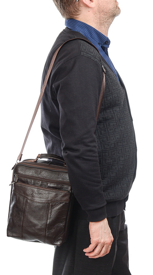 мужская сумка натуральная кожа zhenhuc