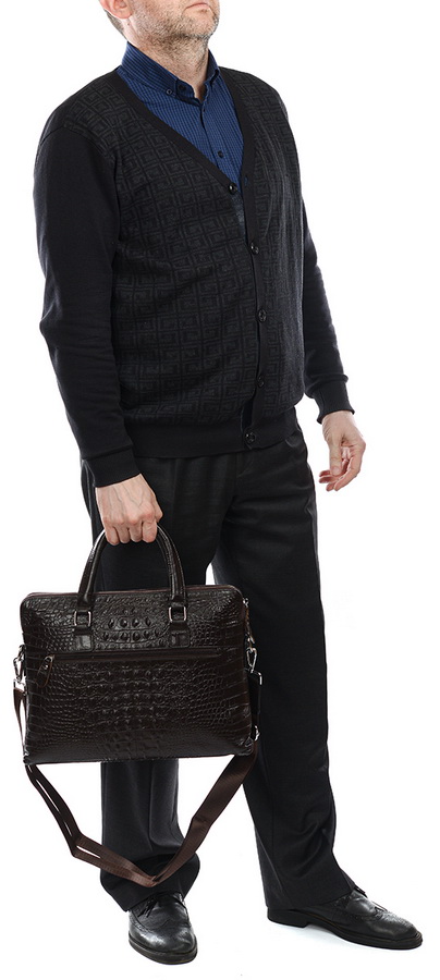 мужской портфель натуральная кожа zhenhuc