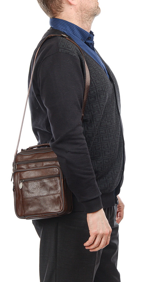 мужская сумка натуральная кожа zhenhuc