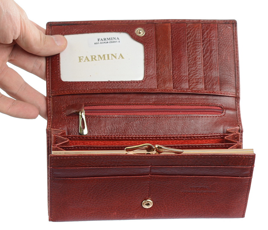 женский кошелек натуральная кожа  farmina россия