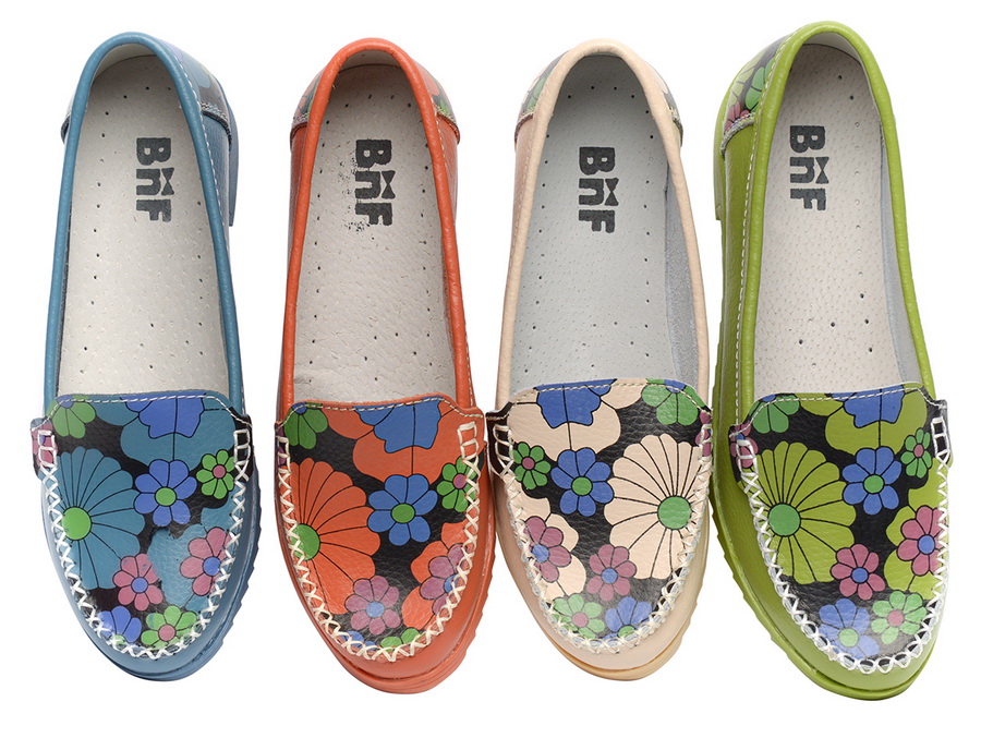 женские мокасины натуральная кожа binifoot/bnf тайвань