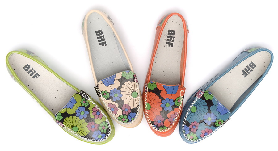 женские мокасины натуральная кожа binifoot/bnf тайвань