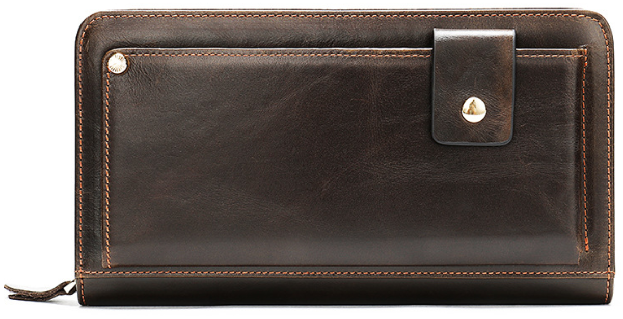 мужской кошелек-барсетка натуральная кожа 