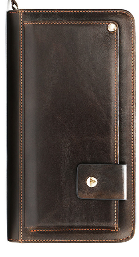 мужской кошелек-барсетка натуральная кожа 