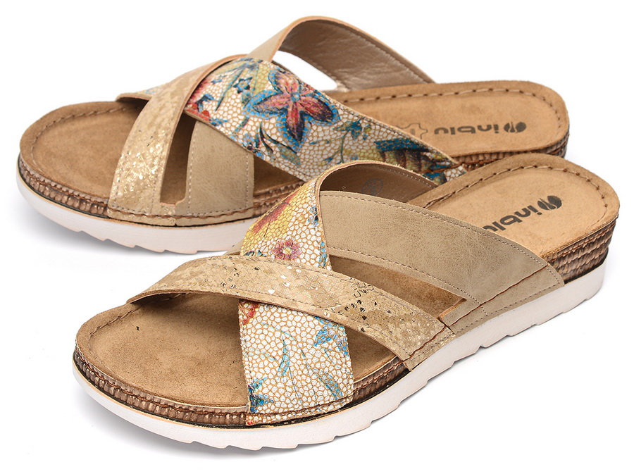 женские босоножки экокожа/ натуральная кожа inblu 