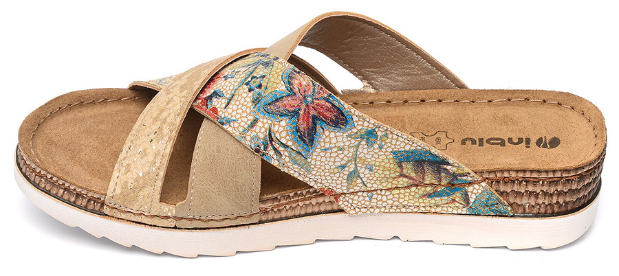 женские босоножки экокожа/ натуральная кожа inblu 