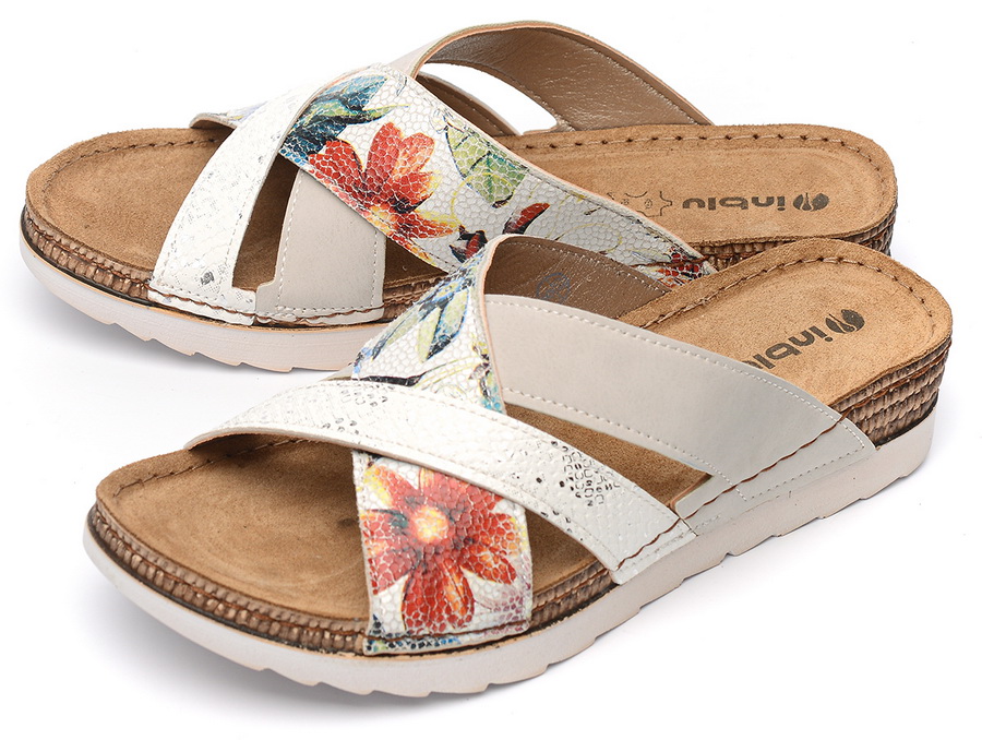 женские босоножки экокожа/ натуральная кожа inblu 