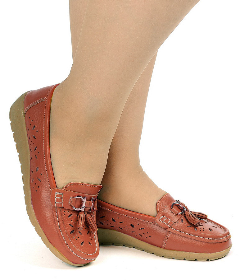 женские мокасины натуральная кожа binifoot/bnf тайвань