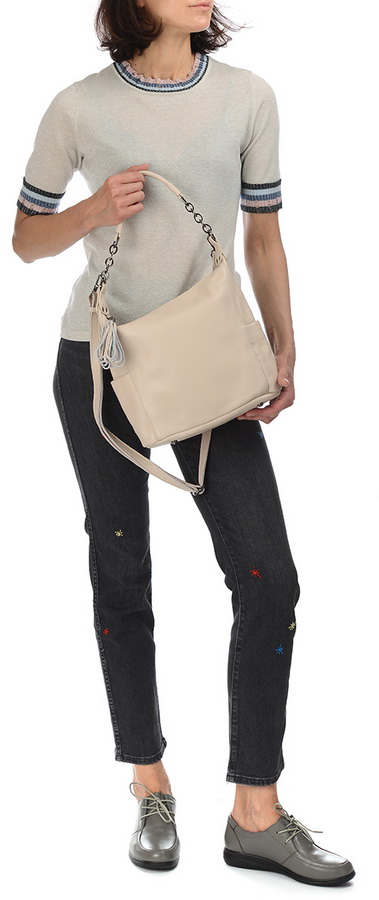 женская сумка натуральная кожа  kiki lok корея