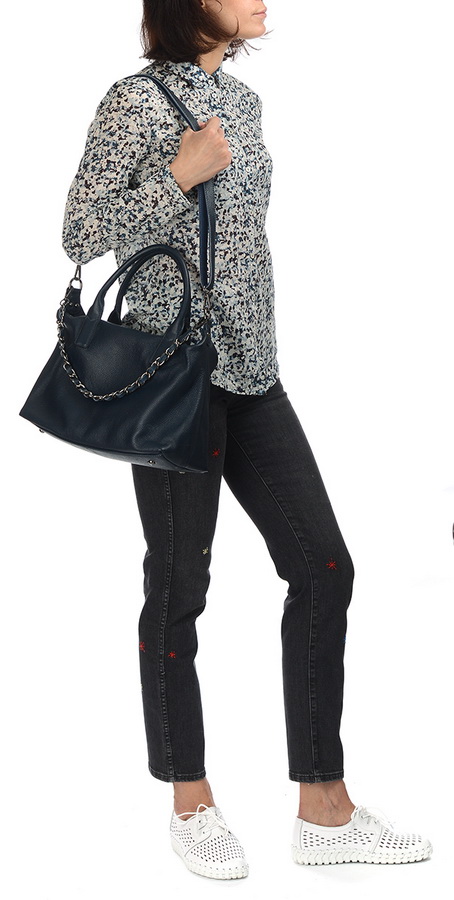 женская сумка натуральная кожа kiki lok корея