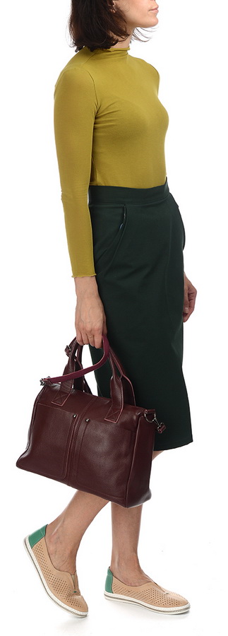 женская сумка натуральная кожа  корея