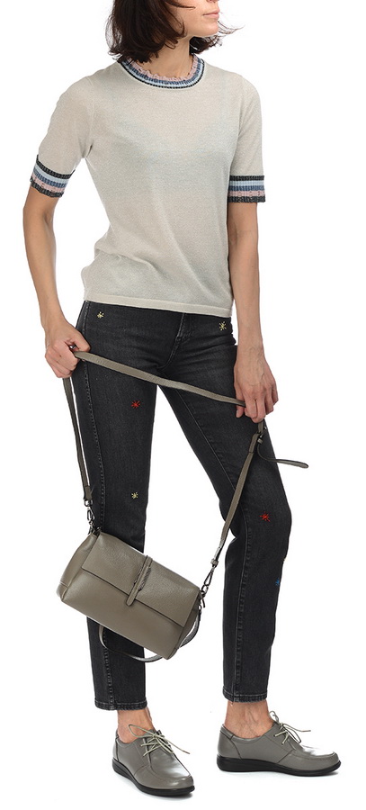 женская сумка натуральная кожа  корея