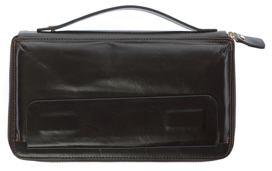 мужской кошелек-барсетка   натуральная кожа корея