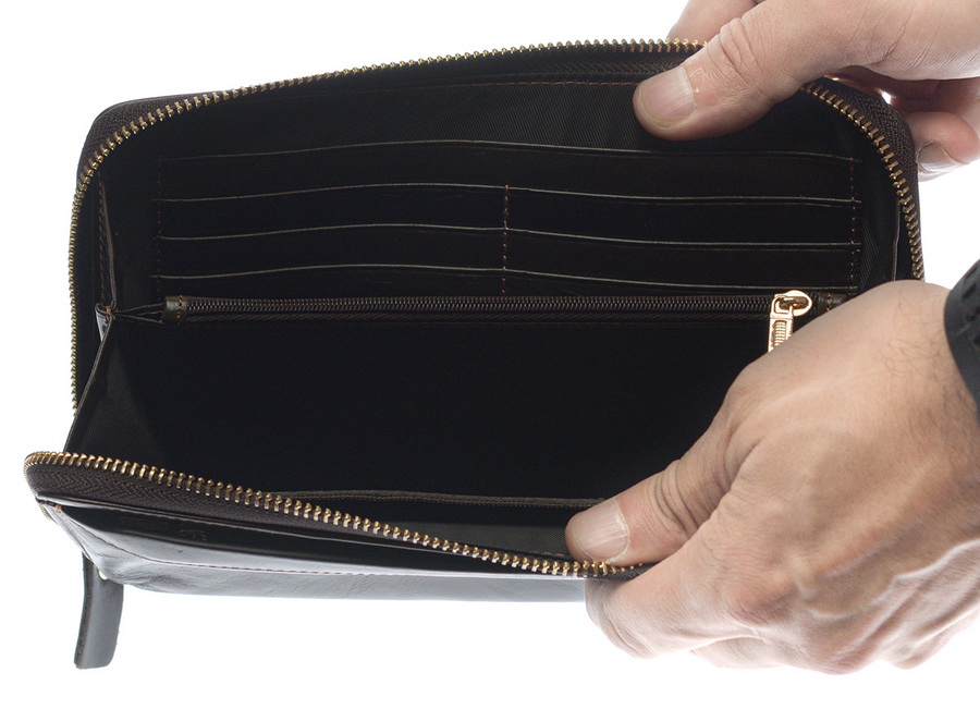 мужской кошелек-барсетка   натуральная кожа корея