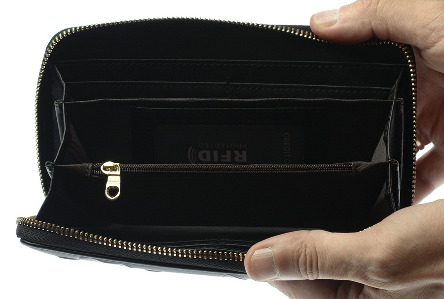 женский кошелек натуральная кожа с тиснением хризантема  корея