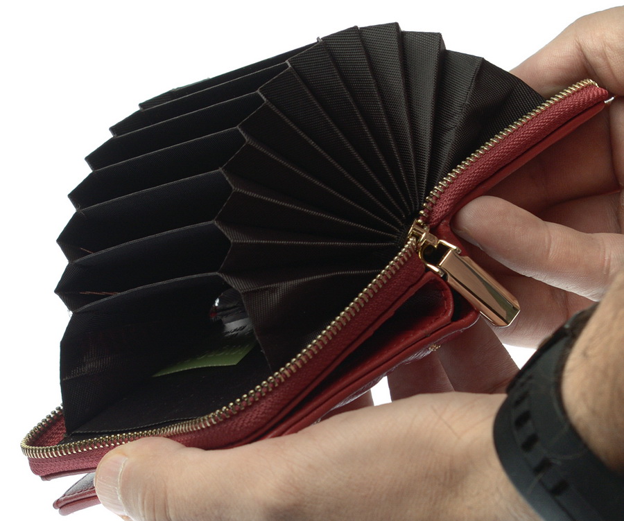 женский кошелек-визитница  натуральная кожа тайвань