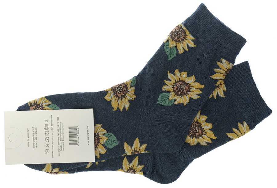 носки женские подсолнухи корея
