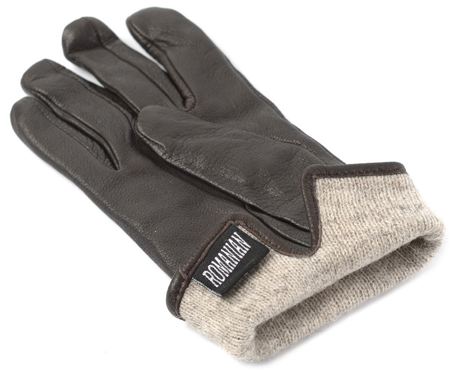 женские перчатки кожа оленя / шерсть matrix