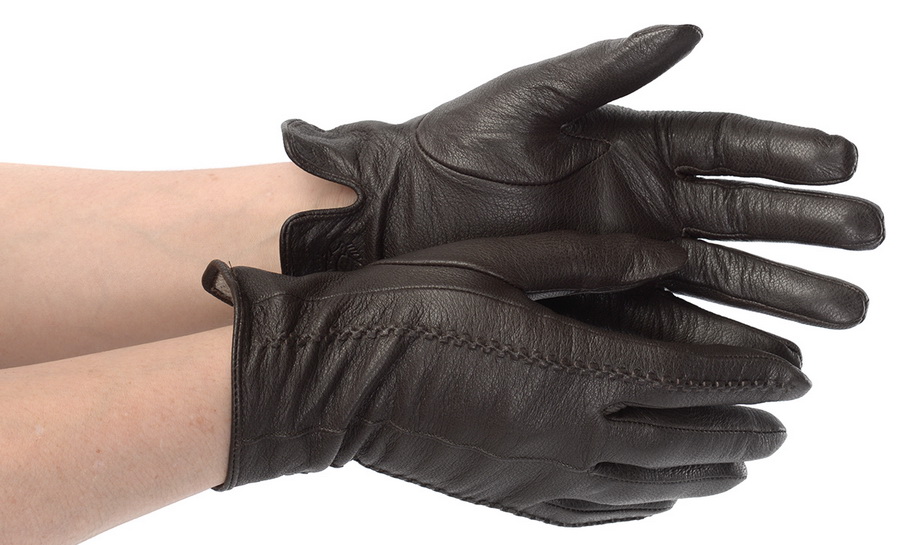 женские перчатки кожа оленя / шерсть matrix