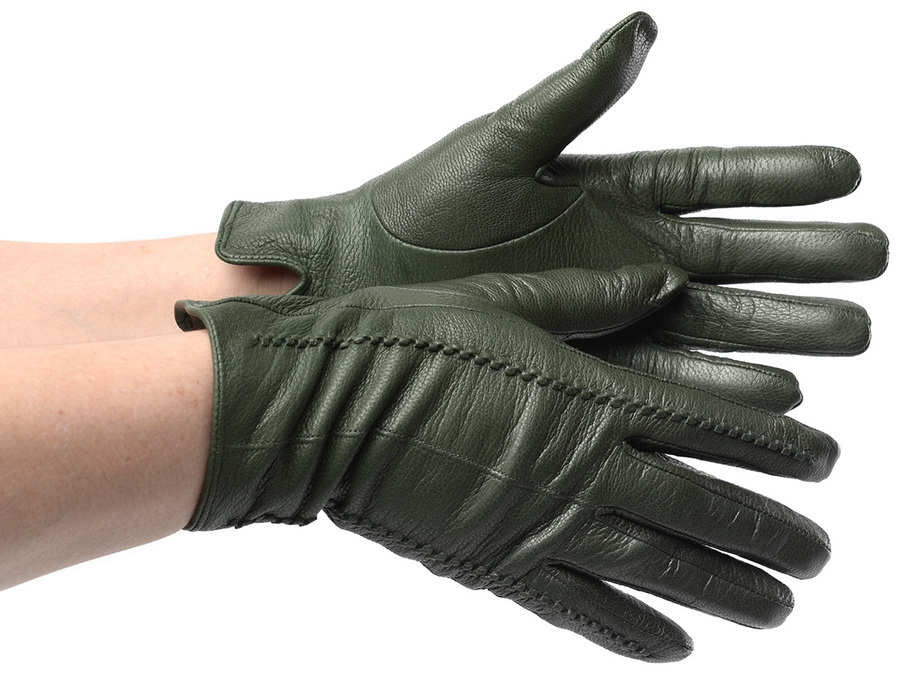 женские перчатки кожа оленя / флис matrix