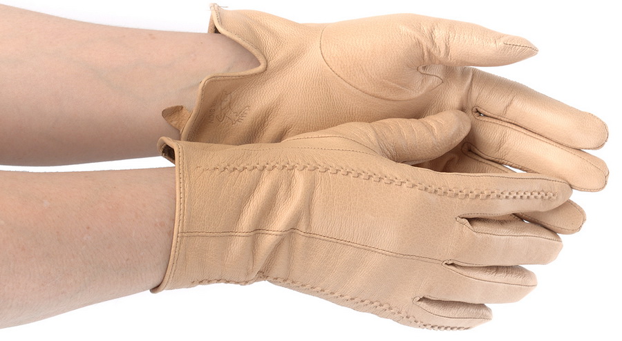 женские перчатки кожа оленя / флис matrix