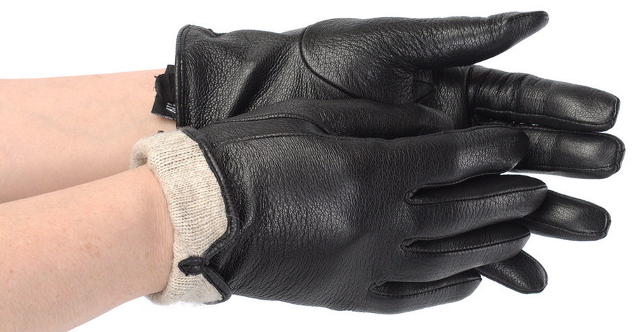 женские перчатки кожа оленя / шерсть matrix