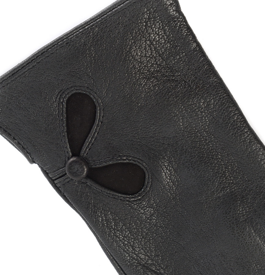 женские перчатки кожа оленя / шерсть 