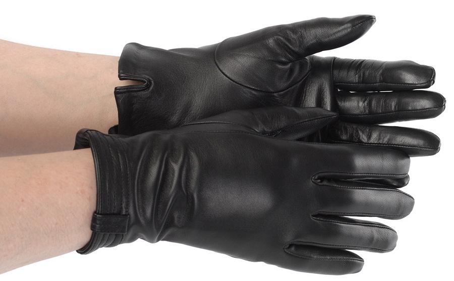 женские перчатки кожа ягненка / шерсть matrix