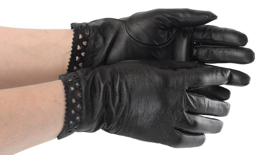 женские перчатки овечья кожа / шерсть mimosa