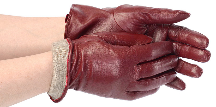 женские перчатки овечья кожа / шерсть 