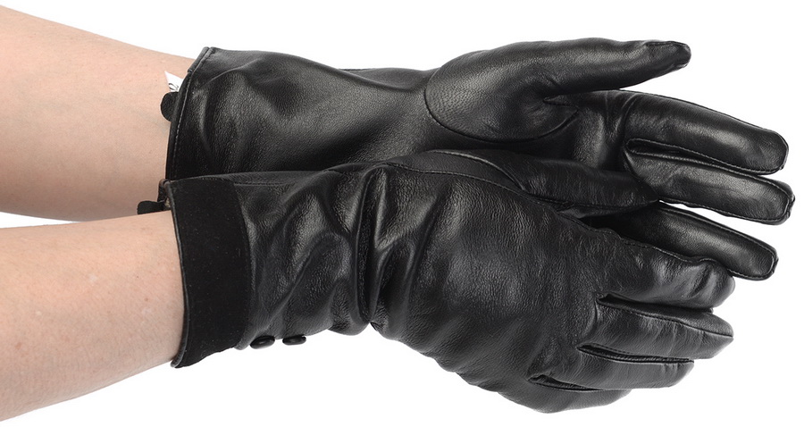 женские перчатки удлиненные овечья кожа / шерсть mimosa