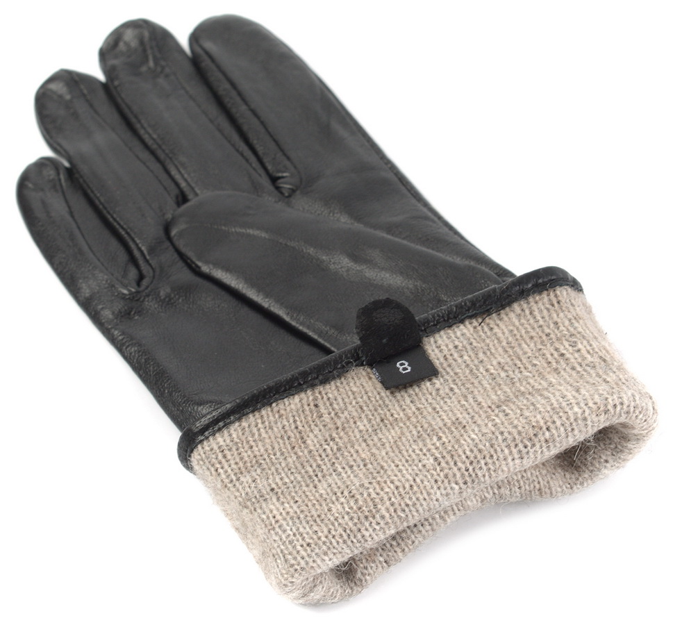 женские перчатки большой размер овечья кожа / шерсть mimosa