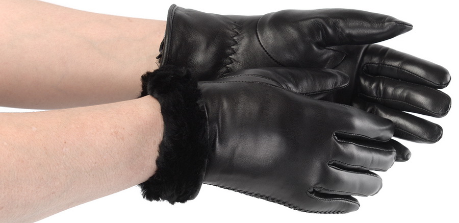 женские перчатки овечья кожа / натуральный мех pittards