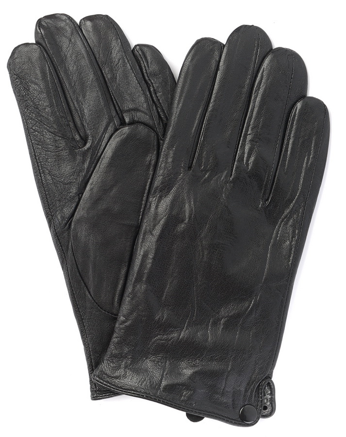 мужские перчатки большой размер овечья кожа / флис romano