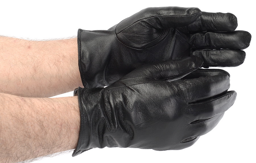 мужские перчатки большой размер овечья кожа / флис romano