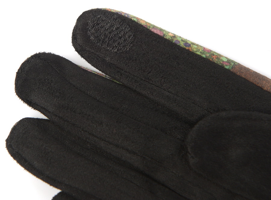 женские перчатки трикотаж на флисе