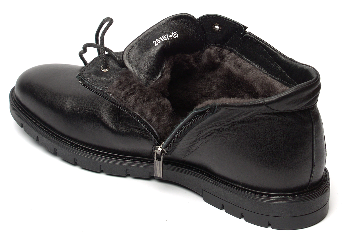 мужские ботинки натуральная кожа / натуральный мех corvetto