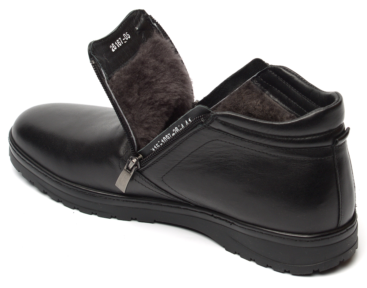 мужские ботинки натуральная кожа / натуральный мех corvetto