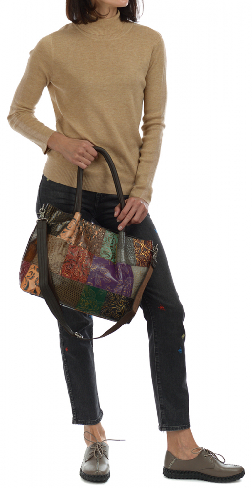 женская сумка натуральная кожа kiki lok корея