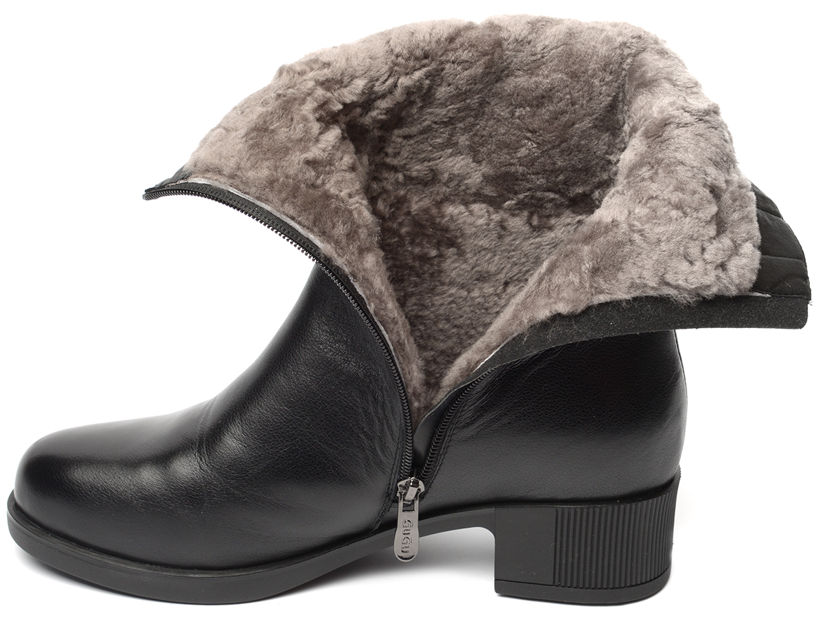 женские сапоги натуральная кожа натуральный мех gugu германия