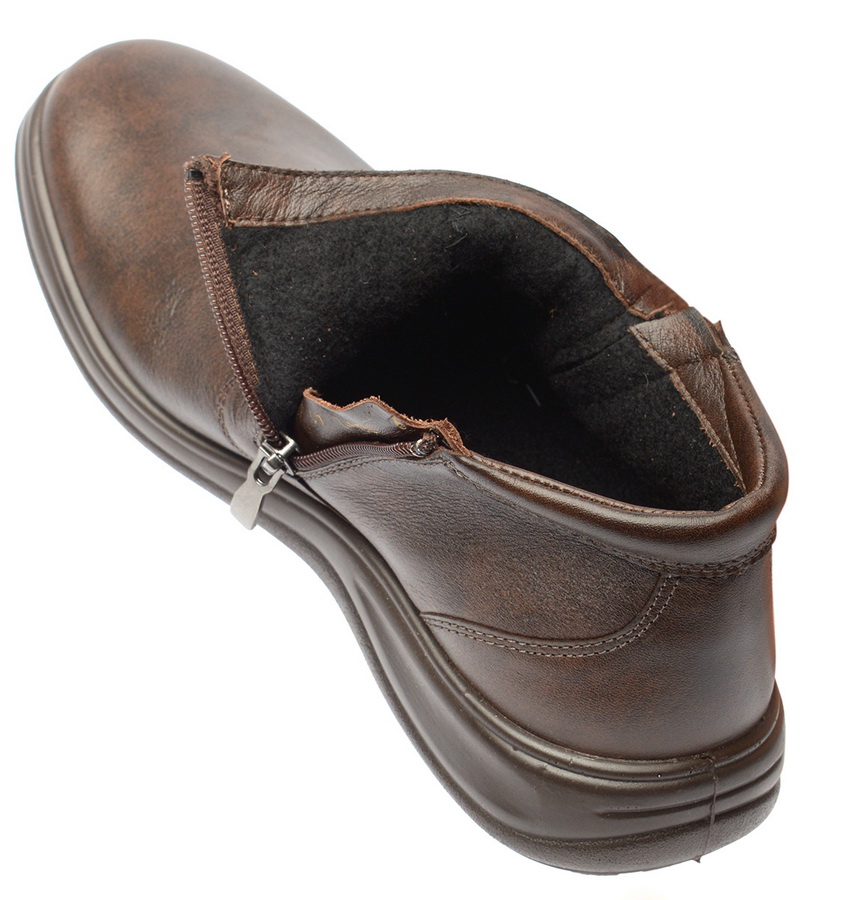 мужские ботинки натуральная кожа / байка росвест россия