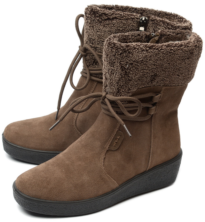 женские сапоги натуральная кожа (замша) / искусственный мех алми россия