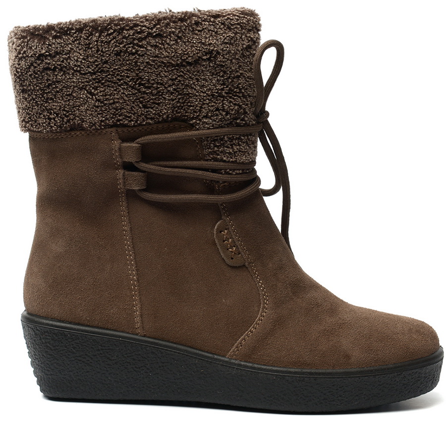 женские сапоги натуральная кожа (замша) / искусственный мех алми россия