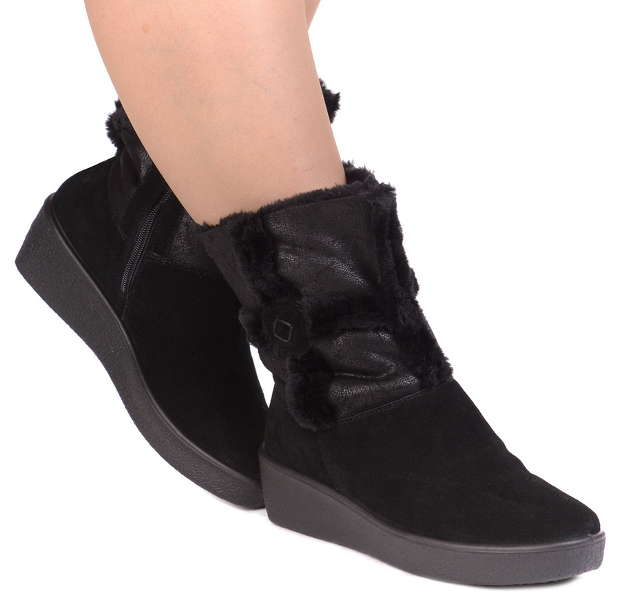 женские сапоги натуральная кожа (замша) / искусственный мех алми россия