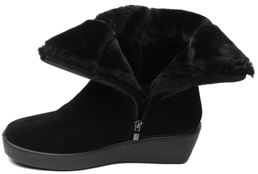 женские сапоги натуральная кожа (замша) / искусственный мех алми россия