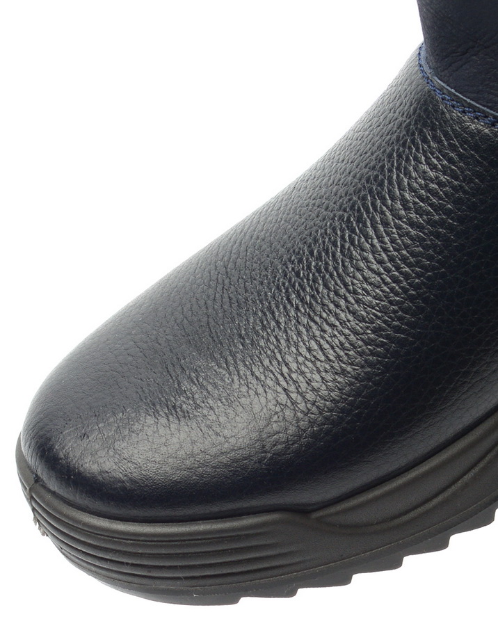 женские сапоги натуральная кожа / натуральный мех алми россия